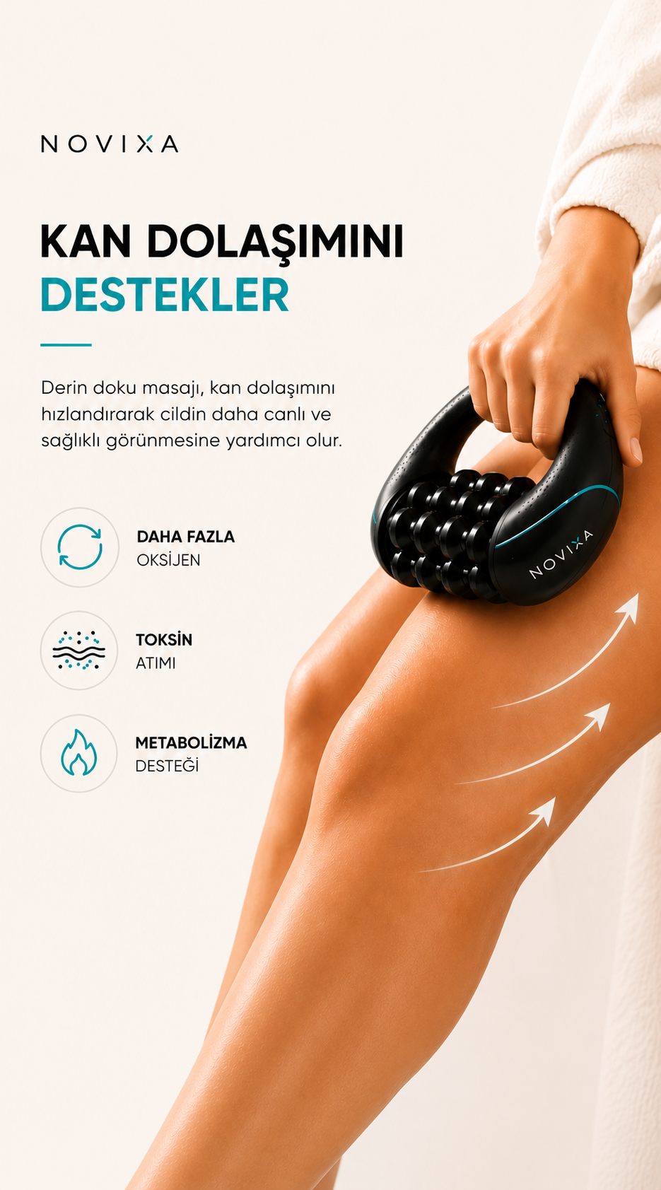NOVIXA™ Premium Selülit Masaj Aleti | Derin Doku Vücut Masaj Cihazı